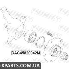 Підшипник маточини колеса передній 45X82X42 FEBEST DAC45820042M