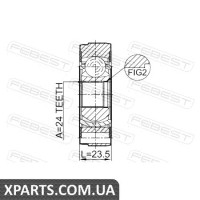 ШРУС КАРДАНОГО ВАЛУ 24X78 VOLVO S40 II 2004- FEBEST 2711XC90SHA