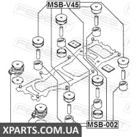 ПОДУШКА ПІДРАМНИКА MITSUBISHI PAJERO II V14W-V55W 1991-2004 FEBEST MSBV45