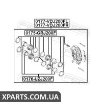 РЕМКОМПЛЕКТ СУППОРТУ ГАЛЬМОВОГО ПЕРЕДНЬОГО FEBEST 0175GRJ200F