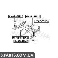 САЙЛЕНБЛОК ЗАДНЬОЇ БАЛКИ HYUNDAI TUCSON 2004-2010 FEBEST HYABTUC6