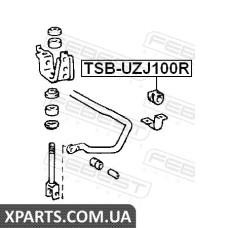 Втулка заднього стабілізатора D23 (TOYOTA LAND CRUISER 100 HDJ101/UZJ100 1998-2007) FEBEST FEBEST TSBUZJ100R