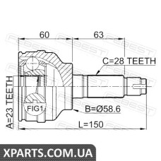 ШРУС ЗОВНІШНИЙ 23X59X28 MAZDA 3 BK 2003-2008 FEBEST 0510049