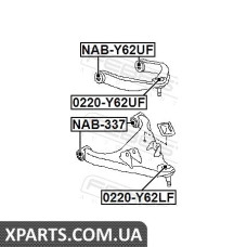 ОПОРА КУЛЬОВА ПЕРЕДНЬОГО НИЖНЬОГО РИЧАГУ NISSAN PATROL Y62 2010- FEBEST 0220Y62LF