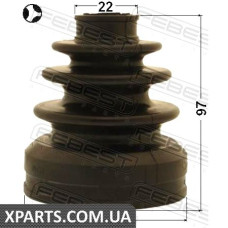ПИЛЬНИК ШРУС ВНУТРІШНІЙ (73X97X22) КОМПЛЕКТ FEBEST 0115GRX125