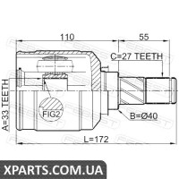 ШРУС ВНУТРІШНІЙ 33X40X27 FEBEST 0411GACVTLH