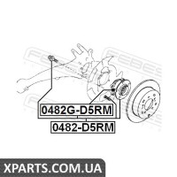 Підшипник маточини колеса задній MITSUBISHI OUTLANDER CW# 2006-2012 FEBEST 0482D5RM