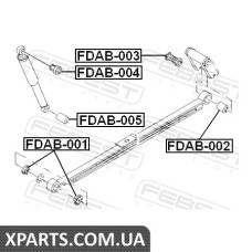 САЙЛЕНБЛОК ЗАДНЬОГО АМОРТИЗАТОРУ FORD TRANSIT TT9 2006 - FEBEST FDAB005