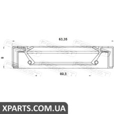 САЛЬНИК ПРИВОДУ (65X80X8) FEBEST 95GAS65800808X