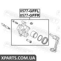 СУППОРТ ГАЛЬМОВИЙ ПЕРЕДНІЙ ЛІВИЙ MAZDA 626 GE 1991-1997 FEBEST 0577GFFL