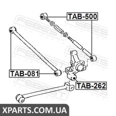 САЙЛЕНБЛОК ЗАДНЕЙ ПОПЕРЕЧНОЙ ТЯГИ TOYOTA CALDINA AT191/ST190/ST191/CT190 1992-1997 FEBEST TAB500