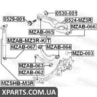 САЙЛЕНБЛОК ЗАДНЬОЇ ТЯГИ (MAZDA 3 BK 2003-2008) FEBEST FEBEST MZAB065