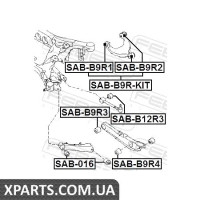 САЙЛЕНБЛОК ЗАДНІЙ ПОПЕРЕЧНОЇ ТЯГИ SUBARU TRIBECA W10 2004- FEBEST SABB9R4