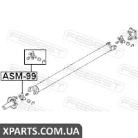 ХРЕСТОВИНА КАРДАНОГО ВАЛУ 30X71,5 MITSUBISHI PAJERO II V14W-V55W 1991-2004 FEBEST ASM99