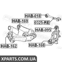 САЙЛЕНБЛОК Заднього важеля HONDA CR-V RE3/RE4 2007-2012 FEBEST HAB169