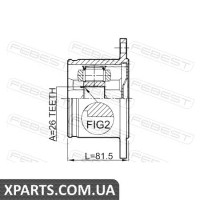 ШРУС ВНУТРІШНІЙ ПРАВИЙ 26X87 NISSAN X-TRAIL T30 2000-2006 FEBEST 0211T30RH ШРУС ВНУТРІШНІЙ ПРАВИЙ 26X87 NISSAN X-TRAIL T30 2000-2006 FEBEST 0211T30RH