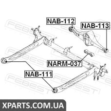 САЙЛЕНБЛОК ЗАДНЬОЇ БАЛКИ NISSAN PRIMERA P12 2001-2007 FEBEST NAB111