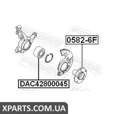 Підшипник ступиці колеса передній (окремо підшипник) FEBEST DAC42800045