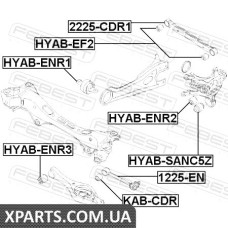 САЙЛЕНБЛОК ЗАДНЬОГО ПОперечного важеля KIA CEED 2006-2012 FEBEST KABCDR