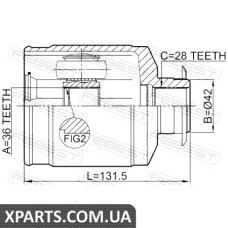 ШРУС ВНУТРІШНІЙ 36X42X28 FEBEST 1211SANFE22RH