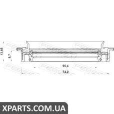 САЛЬНИК ПРИВОДУ (57X74X8.7X13.6) FEBEST 95JDS57740914X