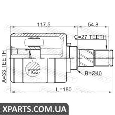 ШРУС ВНУТРІШНІЙ ЛІВИЙ 33X40X27 NISSAN QASHQAI J10F 2006- FEBEST 0211JJ10ELH