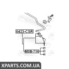 РЕМКОМПЛЕКТ ТЯГИ СТАБІЛІЗАТОРА (3 ШТ) (MITSUBISHI LANCER CS 2000-2009) FEBEST FEBEST MSB736