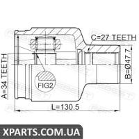 ШРУС ВНУТРІШНІЙ 34X47,7X27 SSANG YONG REXTON II 2006- FEBEST 1411REXIIPT