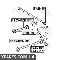 САЙЛЕНБЛОК ЗАДНЬОГО ПОперечного важеля TOYOTA LAND CRUISER PRADO 90 1996-2002 FEBEST TAB169