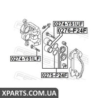 ВТУЛКА НАПРЯМНА СУППОРТА ГАЛЬМОВОГО ПЕРЕДНЬОГО INFINITI M35/45 (Y50) 2004- FEBEST 0274Y51UF ВТУЛКА НАПРЯМНА СУППОРТА ГАЛЬМОВОГО ПЕРЕДНЬОГО INFINITI M35/45 (Y50) 2004- FEBEST 0274Y51UF