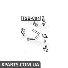 Втулка заднього стабілізатора D14 (TOYOTA KLUGER L/V ACU25/MCU25 4WD 2000-2007) FEBEST FEBEST TSB804