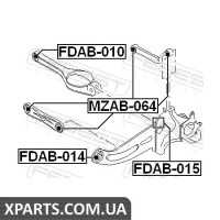 САЙЛЕНБЛОК ЗАДНЬОГО ПОперечного важеля FORD MONDEO GE 2000-2007 FEBEST FDAB010