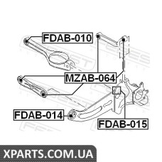 САЙЛЕНБЛОК ЗАДНЬОГО ПОперечного важеля FORD MONDEO GE 2000-2007 FEBEST FDAB010