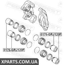ПОРШЕНЬ СУППОРТУ ГАЛЬМОВОГО ПЕРЕДНЬОГО TOYOTA LAND CRUISER PRADO 120 GRJ12#/KDJ12#/RZJ12#/TRJ12#/VZJ1 FEBEST 0176GRJ120F