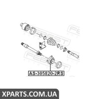 ПІДШИПНИК ПРИВІДНОГО ВАЛУ FORD FOCUS I CAK 1998-2005 FEBEST AS3058202RS