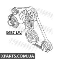РОЛИК НАТЯЖКОЇ FEBEST 0587LW РОЛИК НАТЯЖКОЇ FEBEST 0587LW