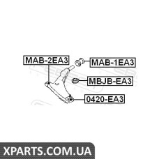 САЙЛЕНБЛОК ПЕРЕДНІЙ ПЕРЕДНЬОГО ВАЧАГА (MITSUBISHI GALANT EA3A/EA8A USA 1996-2003) FEBEST FEBEST MAB2EA3