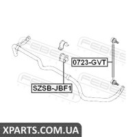 ВТУЛКА ПЕРЕДНЬОГО СТАБІЛІЗАТОРА D26 (SUZUKI GRAND VITARA/ESCUDO JB416/JB420/JB627 2006-) FEBEST FEBEST SZSBJBF1