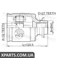 ШРУС ВНУТРІШНІЙ 32X40X27 HONDA ACCORD CL# 2002-2008 FEBEST 0311CRVLH
