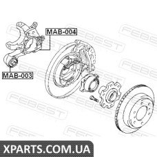 САЙЛЕНБЛОК ЗАДНЬОЇ ЦАПФИ (MITSUBISHI PAJERO III MONTERO V65W/V75W 2000-2006) FEBEST FEBEST MAB004