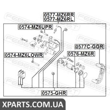 ВТУЛКА НАПРЯМНА СУППОРТА ГАЛЬМОВОГО ЗАДНОГО MAZDA 6 GG 2002-2008 FEBEST 0574MZ6LOWR