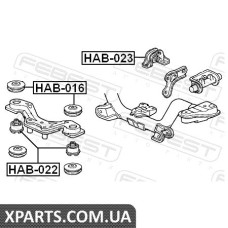 ПОДУШКА ЗАДНЬОГО ДИФЕРЕНЦІАЛУ (HONDA ACCORD CL/CN/CM 2002-2008) FEBEST FEBEST HAB023