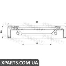 САЛЬНИК ПЕРЕДНІЙ ПІВОСІ TOYOTA LAND CRUISER 100 HDJ101/UZJ100 1998-2007 FEBEST TOS003