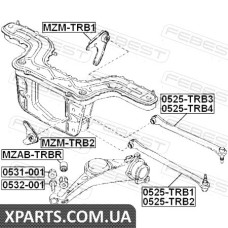 ТЯГА ЗАДНЯ ВЕРХНЯ ЛІВА MAZDA TRIBUTE EP 2000-2007 FEBEST 0525TRB3