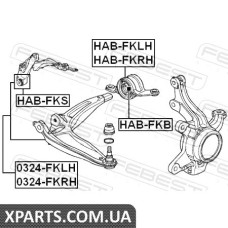 САЙЛЕНБЛОК ПЕРЕДНІЙ ПЕРЕДНЬОГО важеля HONDA CIVIC FK 2006-2012 FEBEST HABFKS