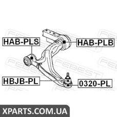 САЙЛЕНБЛОК ПЕРЕДНІЙ ПЕРЕДНЬОГО ВАЖЕЛЯ HONDA PILOT YF4 2009- FEBEST HABPLS