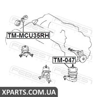 ПОДУШКА ДВИГУНА ПРАВА TOYOTA KLUGER L/V ACU25/MCU25 4WD 2000-2007 FEBEST TMMCU35RH