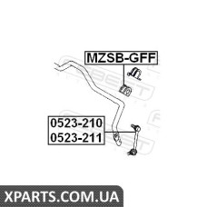 ВТУЛКА ПЕРЕДНЬОГО СТАБІЛІЗАТОРА D27 (MAZDA 626 GE 1991-1997) FEBEST FEBEST MZSBGFF