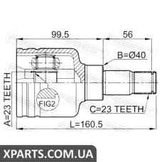 ШРУС ВНУТРІШНІЙ ЛІВИЙ 23X40X23 FORD FOCUS II 2004-2008 FEBEST 2111CB316LH