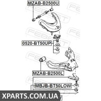 САЙЛЕНБЛОК НИЖНЬОГО ПЕРЕДНЬОГО важеля FORD RANGER ET 2006-2009 FEBEST MZABB2500L